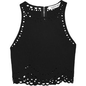 Elizabeth and James Stella Crop Top Black